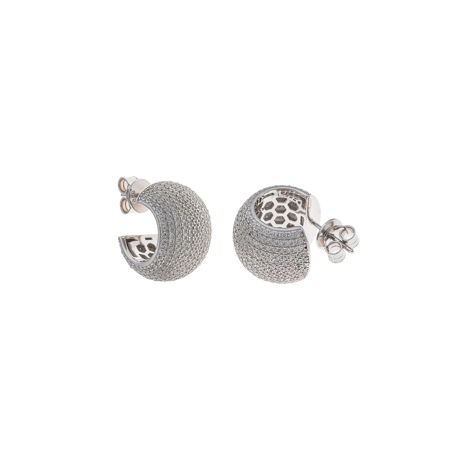 Crystal PavŽ Broad Hoops