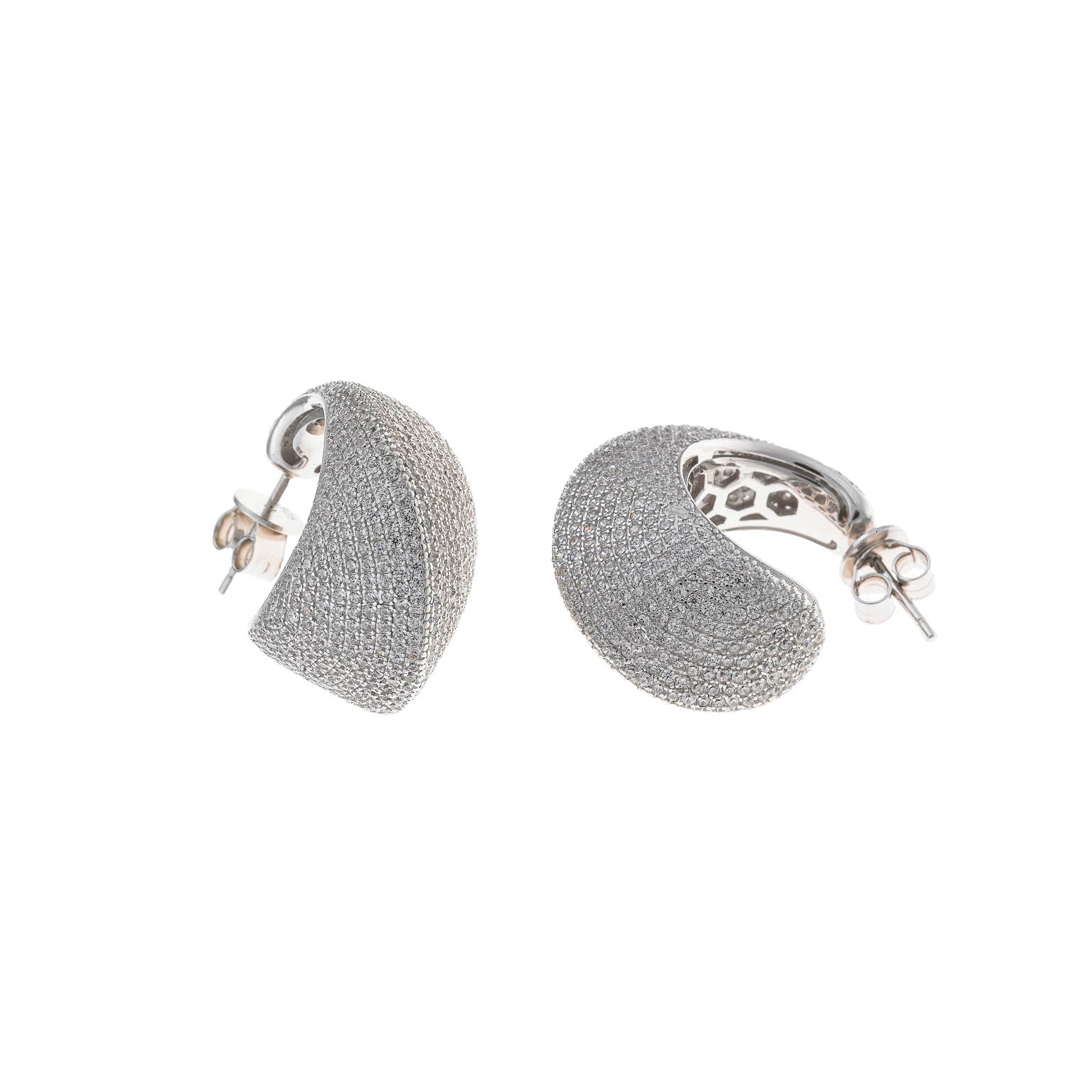 Crystal PavŽ Irregular Hoops