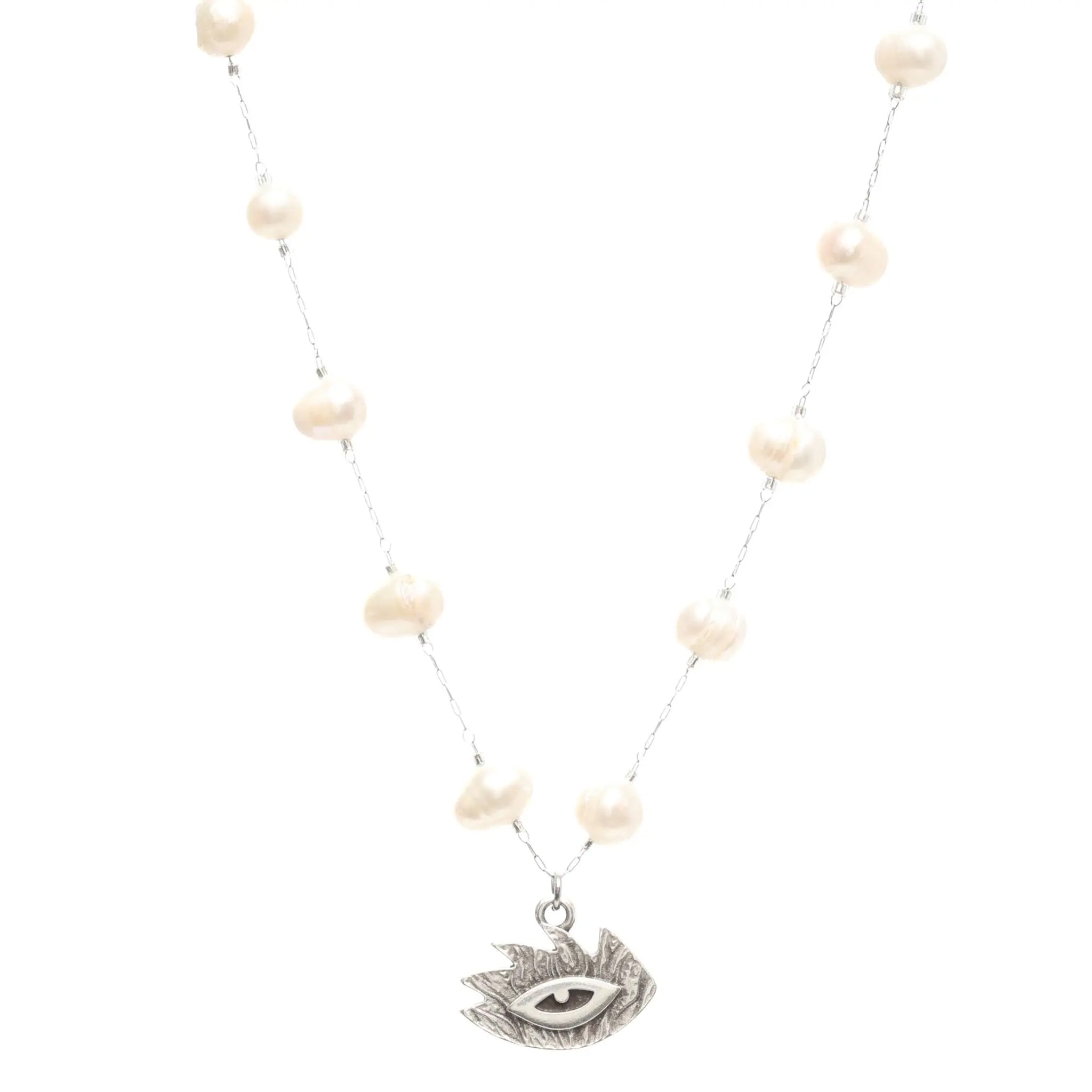 Pearl Eye St.Steel Necklace