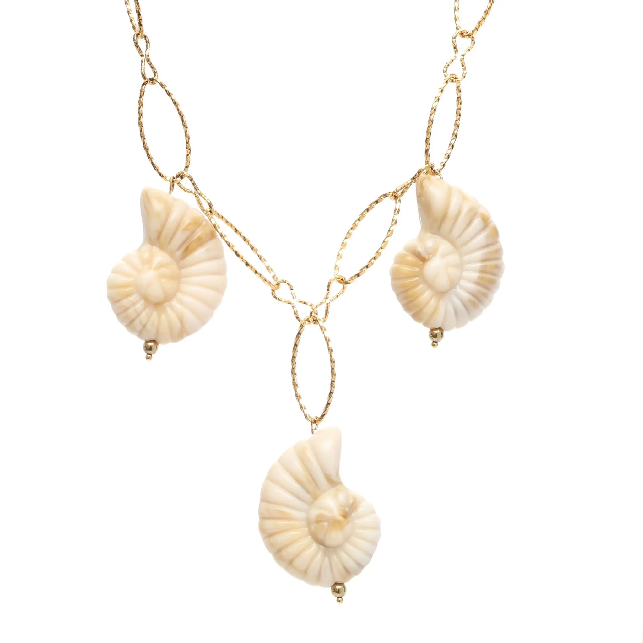 Three White Snails