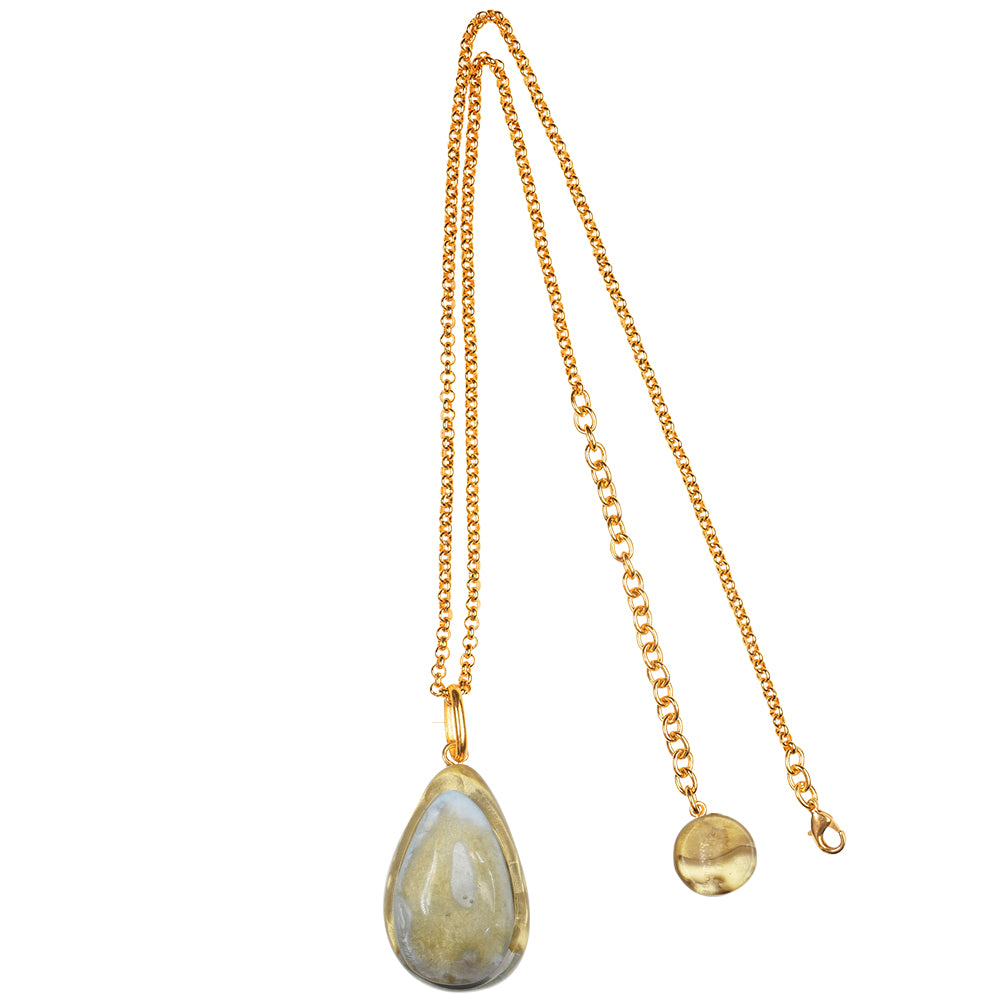 Fedora Reversible Drop Necklace
