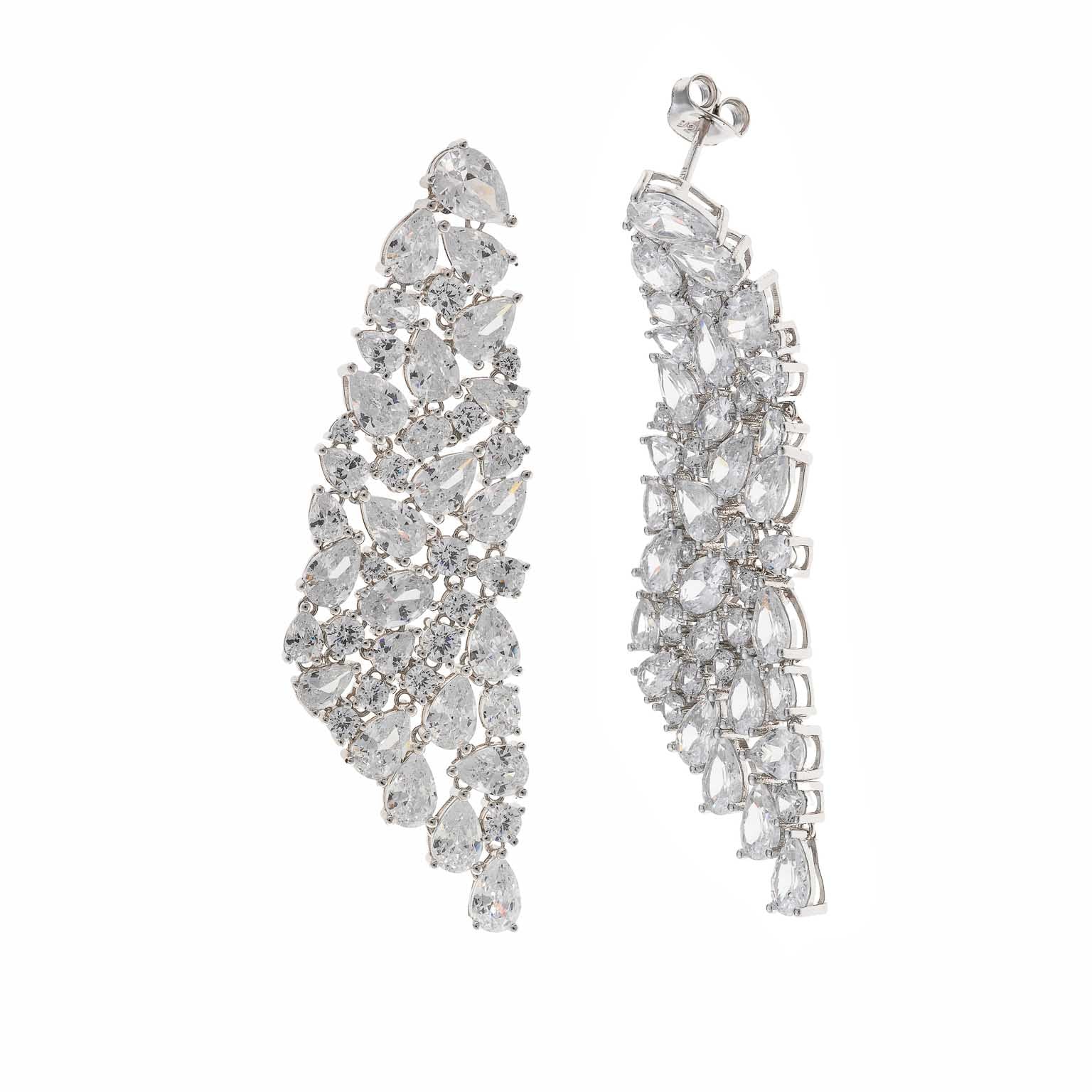 Crystal Waterfall Drop Earrings