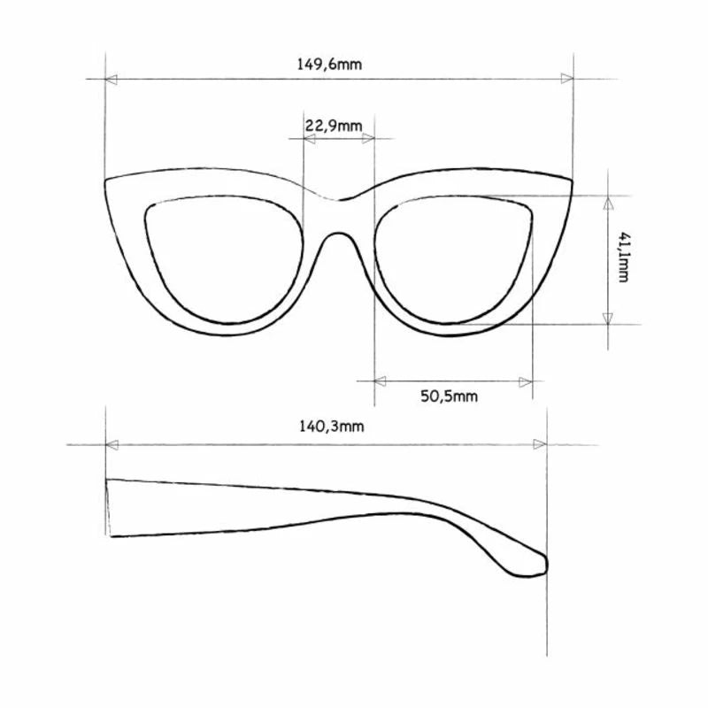 Claudia Big Cat Eye - Tortoise
