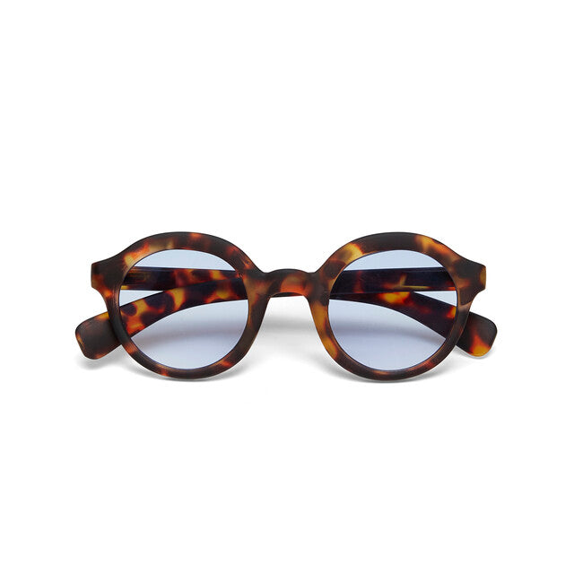 Lauro Round - Havana Blue Lens
