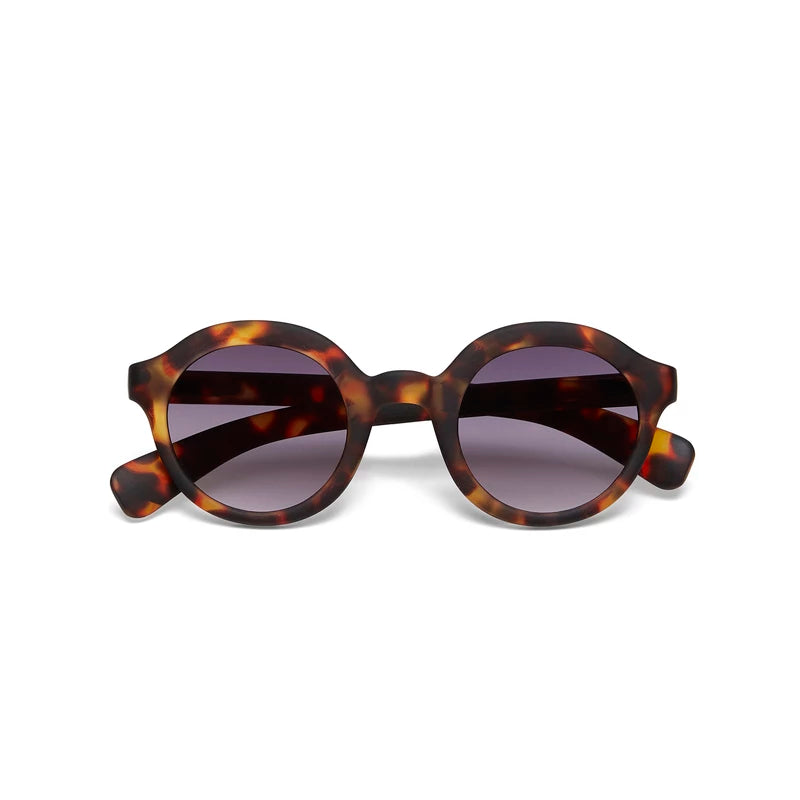 Lauro Round - Black Havana (Blue Gradient Lens)