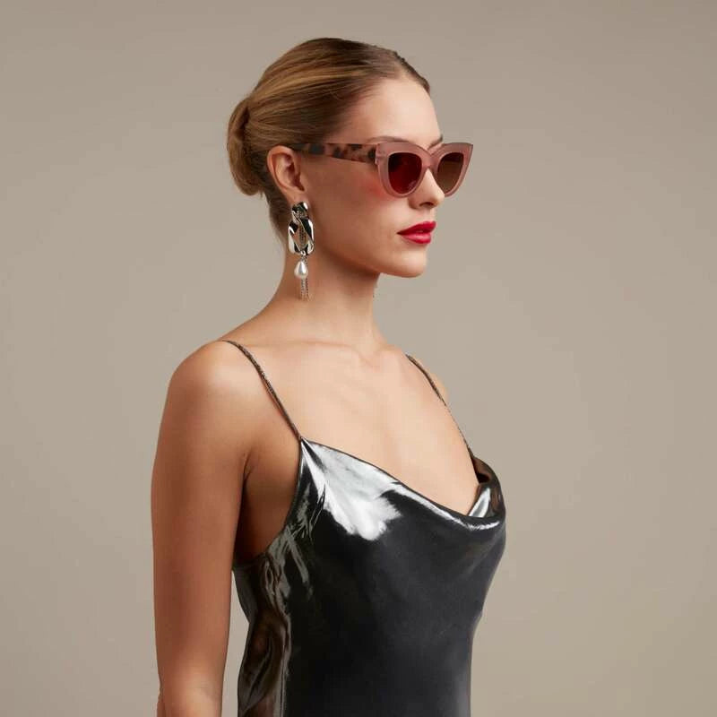 Claudia Big Cat Eye - Pink Havana