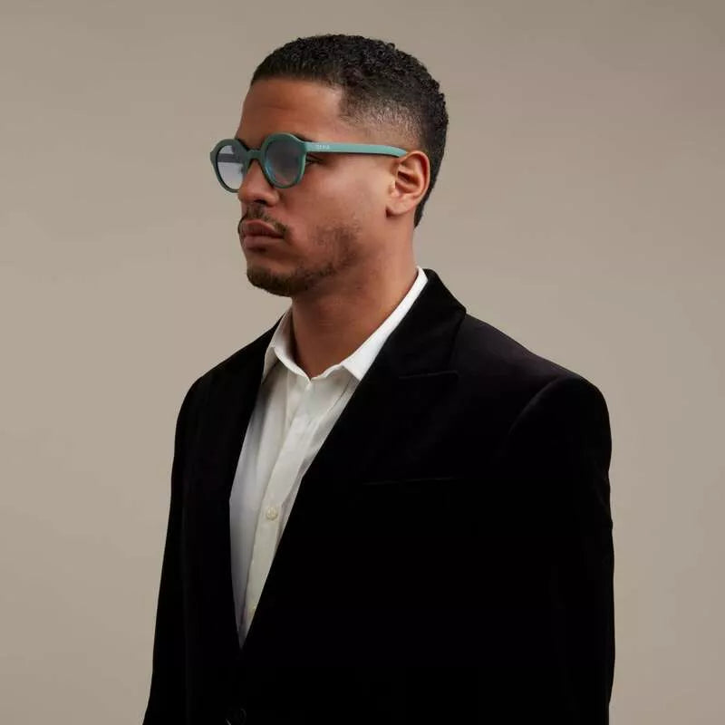 Lauro Round - Green Sage / Blue Gradient