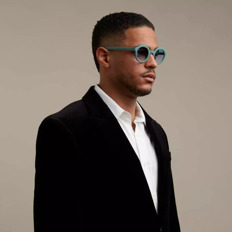 Lauro Round - Green Sage / Blue Gradient