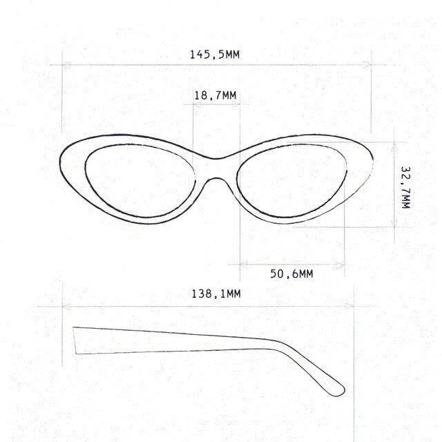 Lina Small Cat Eye - Classic Havana
