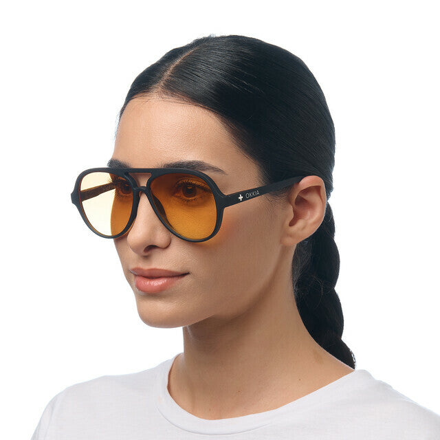 Alessio - Black Lens Yellow