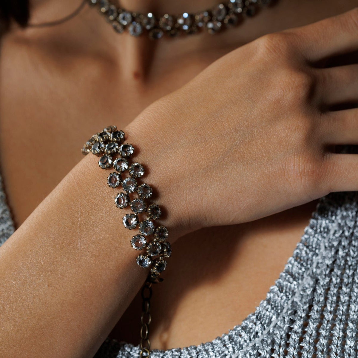 Macrame Anthracite Bracelet