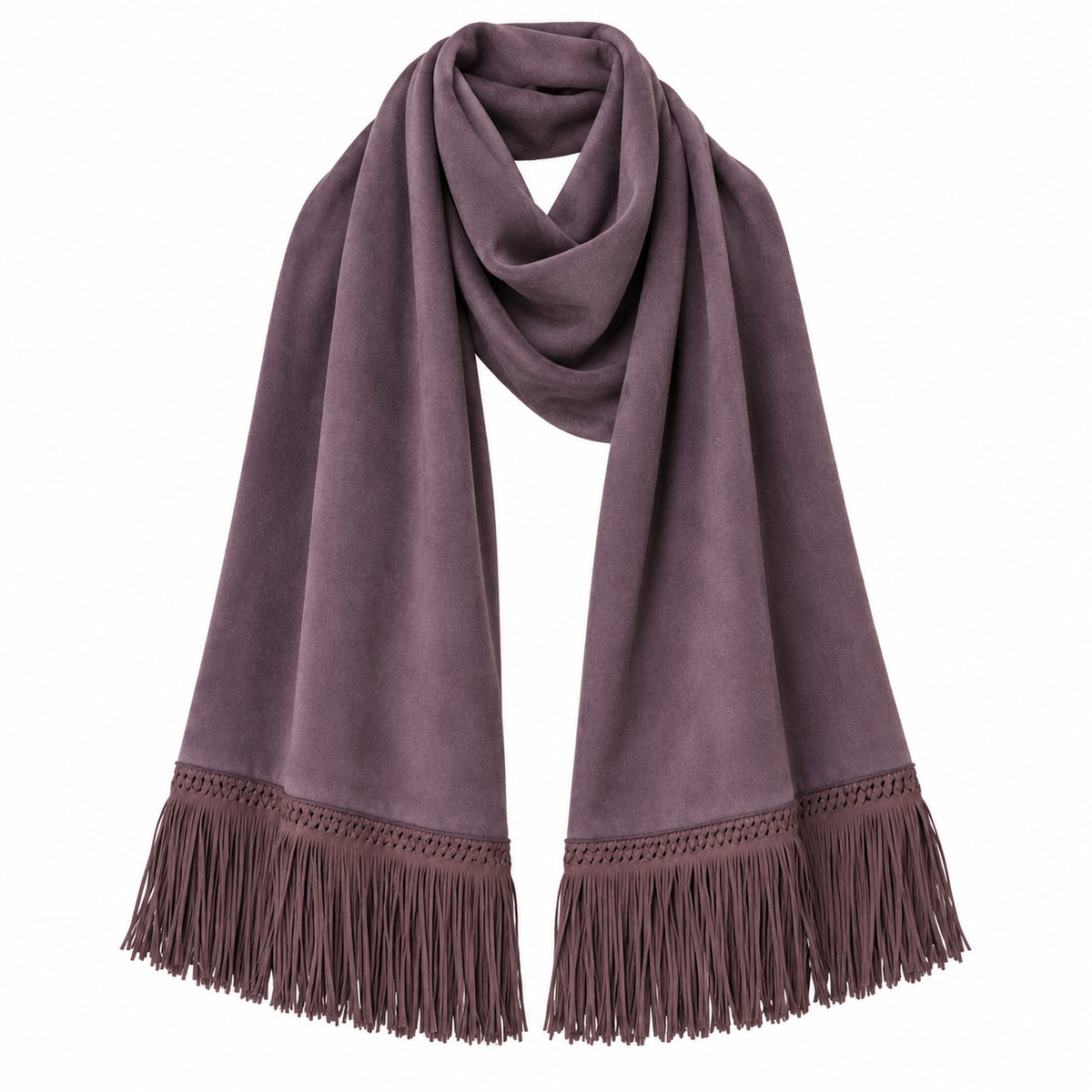Cashiel Cashmere Merino Shawl 65 x 200 cm - Plum