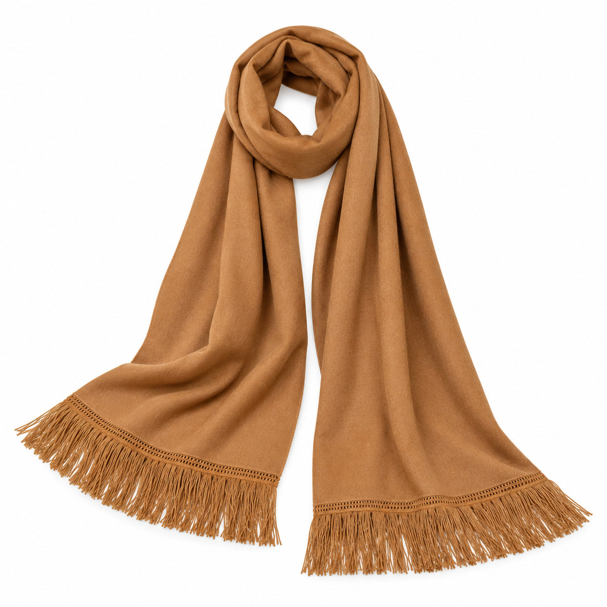 Cashpiel Cashmere Merino Shawl 65 x 200 cm - Camel