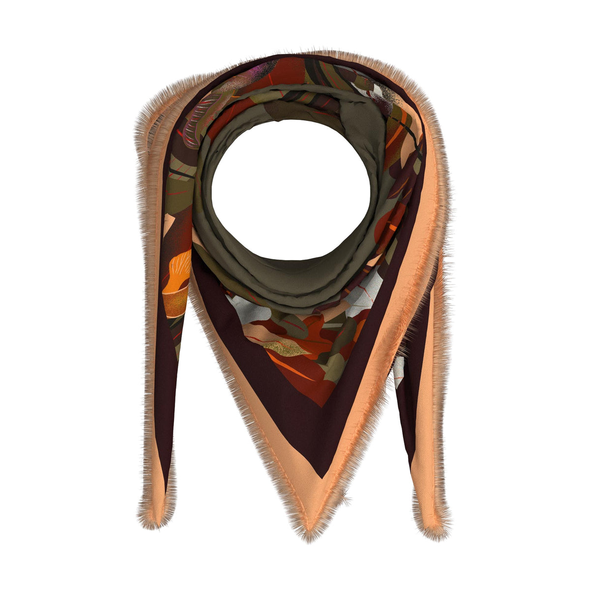 Grido Double Print Wool Bandana 68 x 68 cm