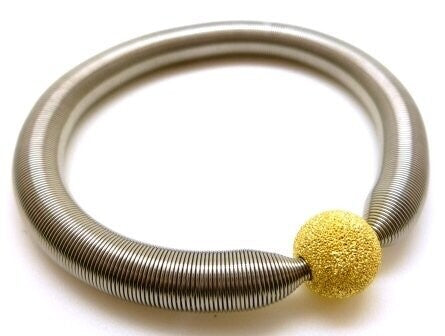 Super Domino Bracelet Diamond Silver 10mm - Gold