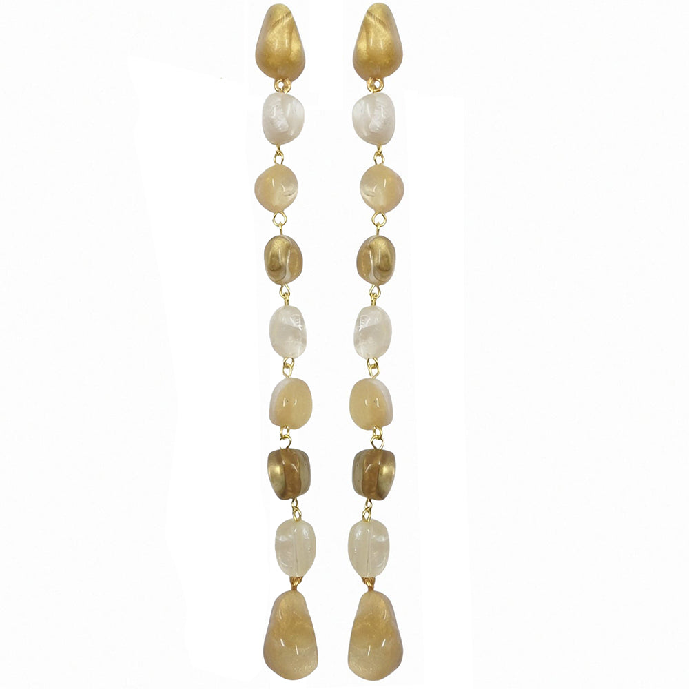 Marita Extra Long Drop Clip Earrings