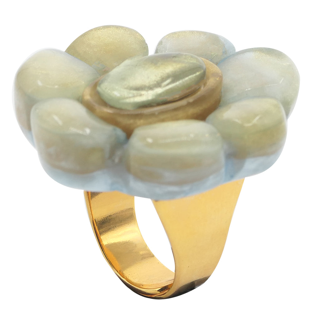 Daphne Flower Adjustable Ring
