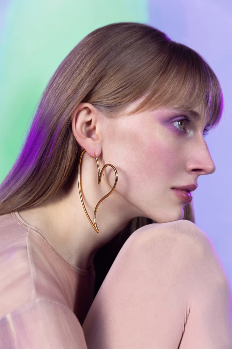 Big Heart Earring Hoop