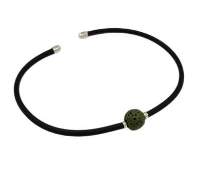 Minimal Khaki Lava Bracelet 6mm - Khaki