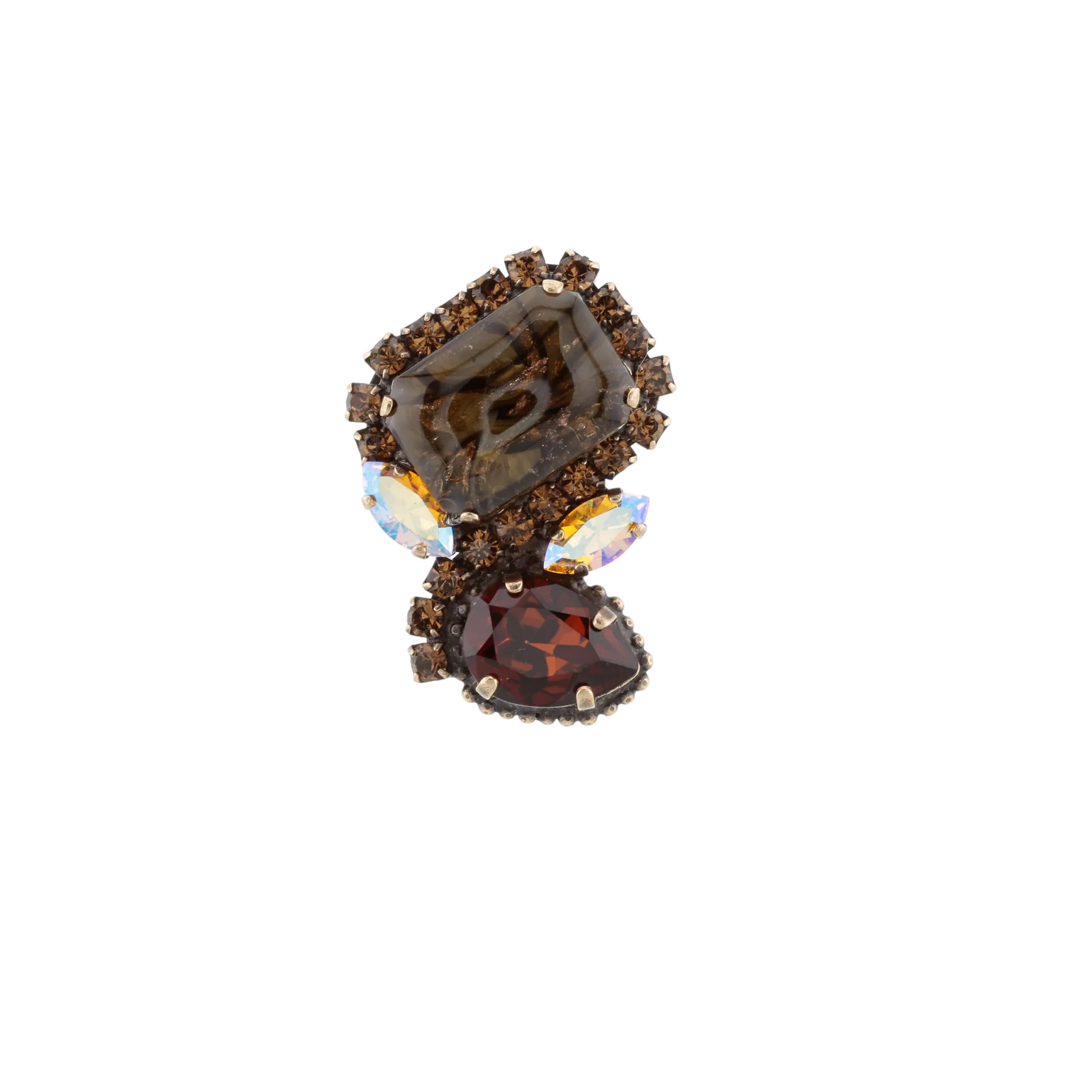 Brooch No 79451K31503 - Amber Bronze
