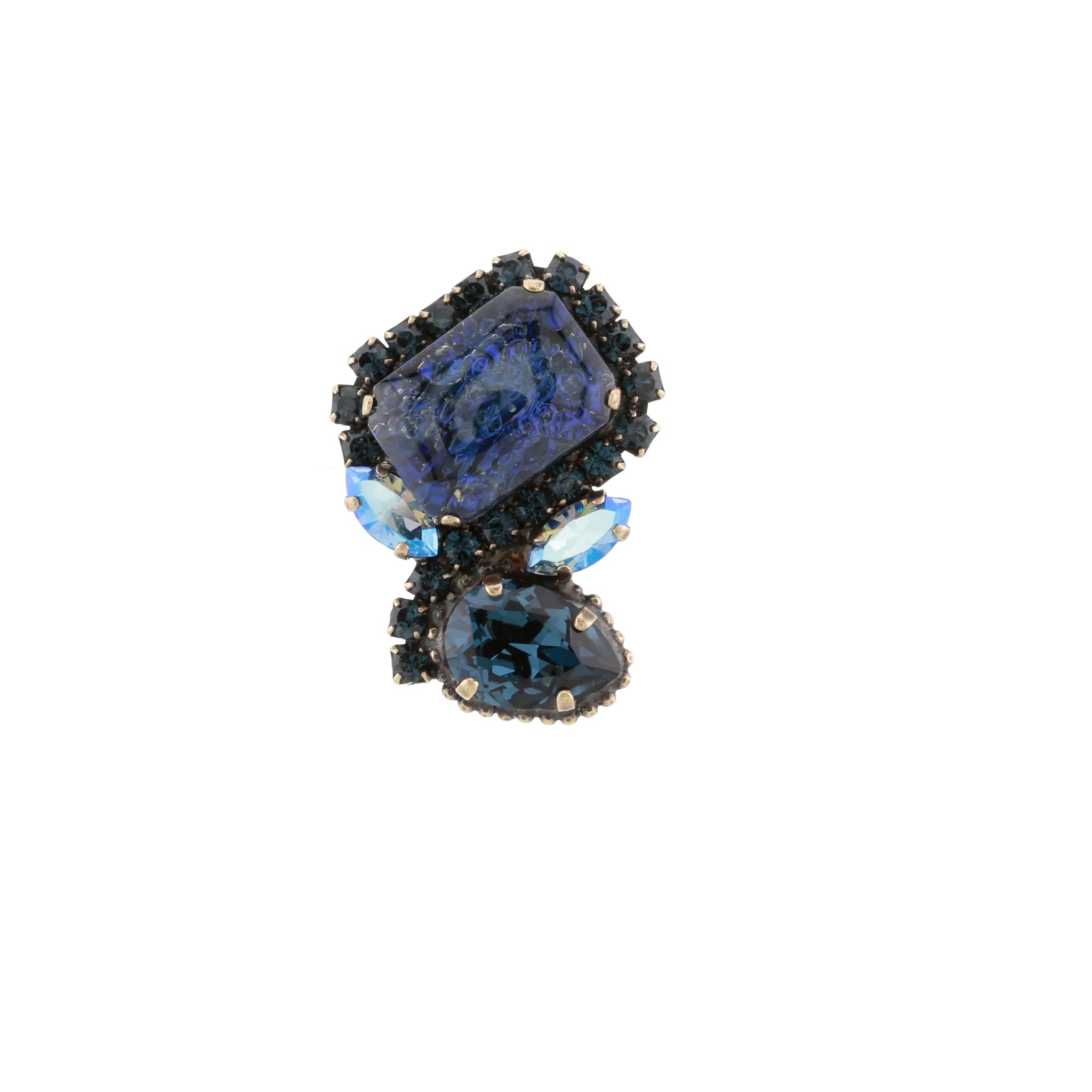 Brooch No 79451K31506 - Sapphire Blue