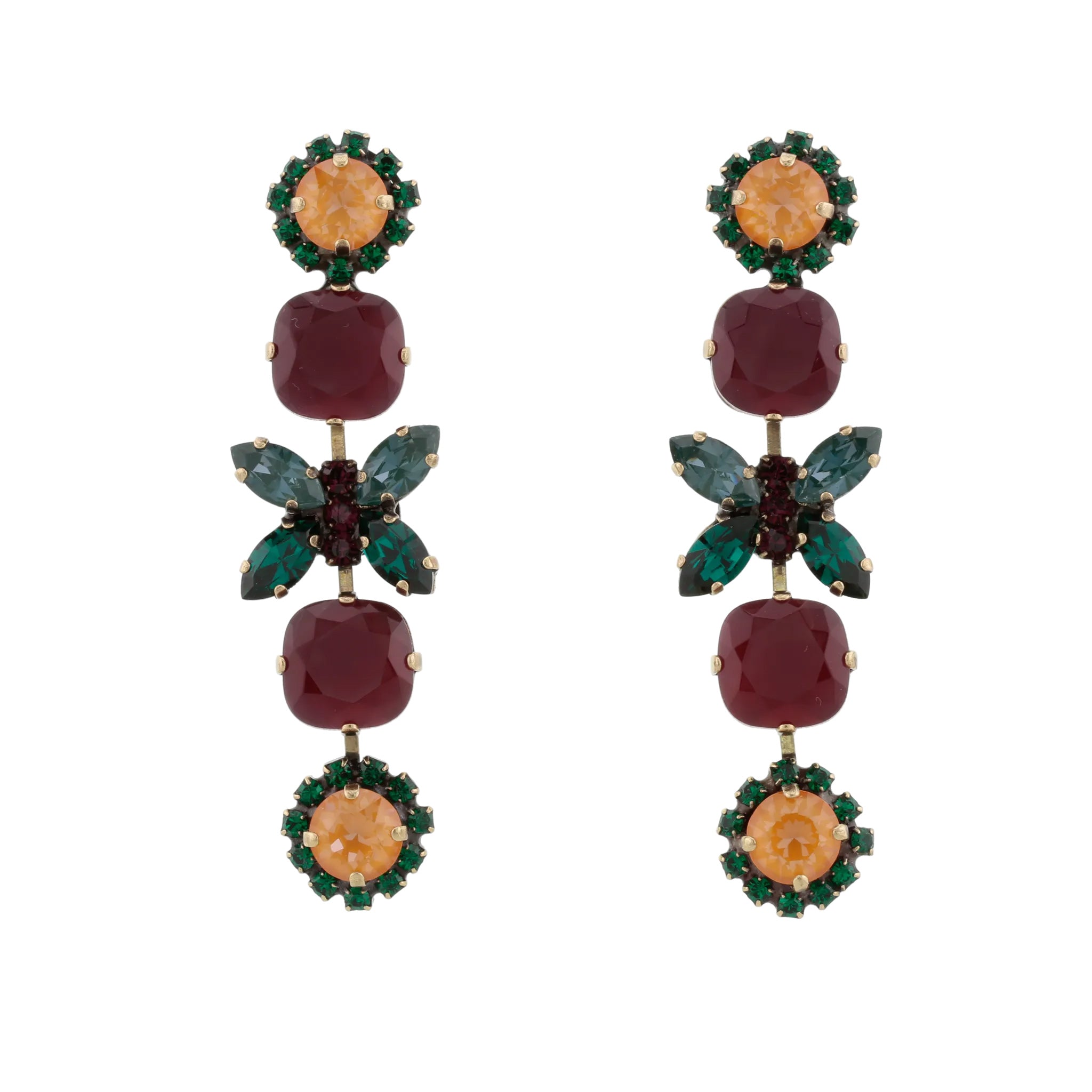 Earrings No 80036E31625 - Ruby Amber