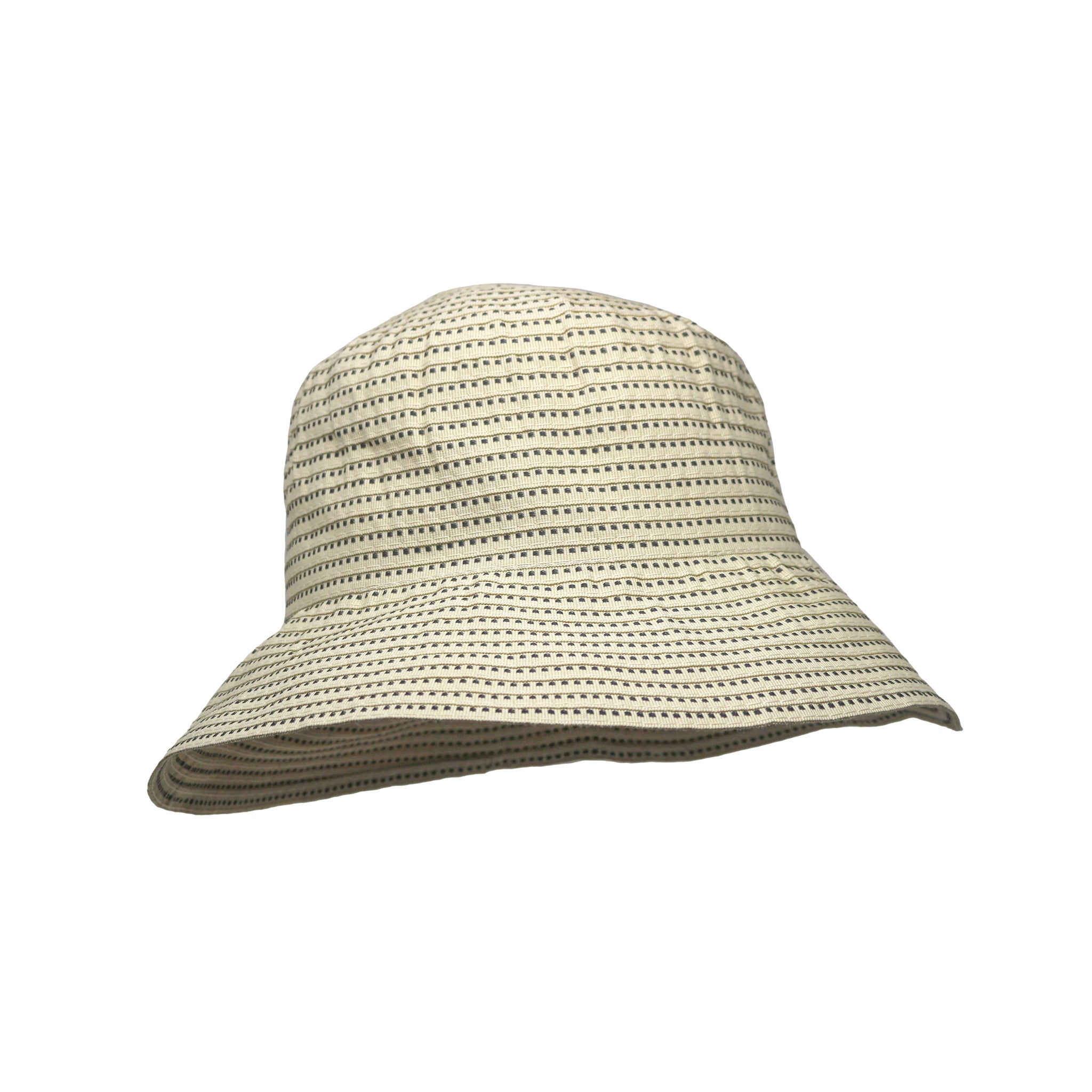 Striped Woven Bucket Hat