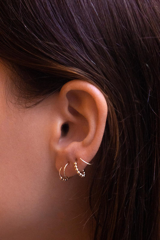 Double ring Fruits d'Or Earring - Silver