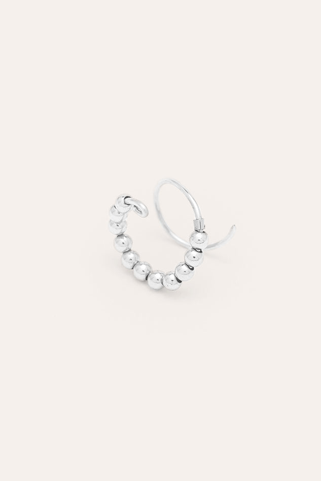 Double ring Fruits d'Or Earring - Silver