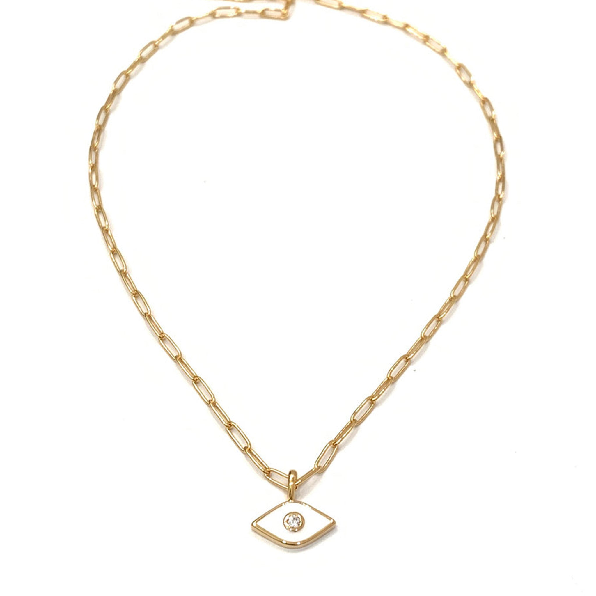 Lil Soteria Eye Necklace - White