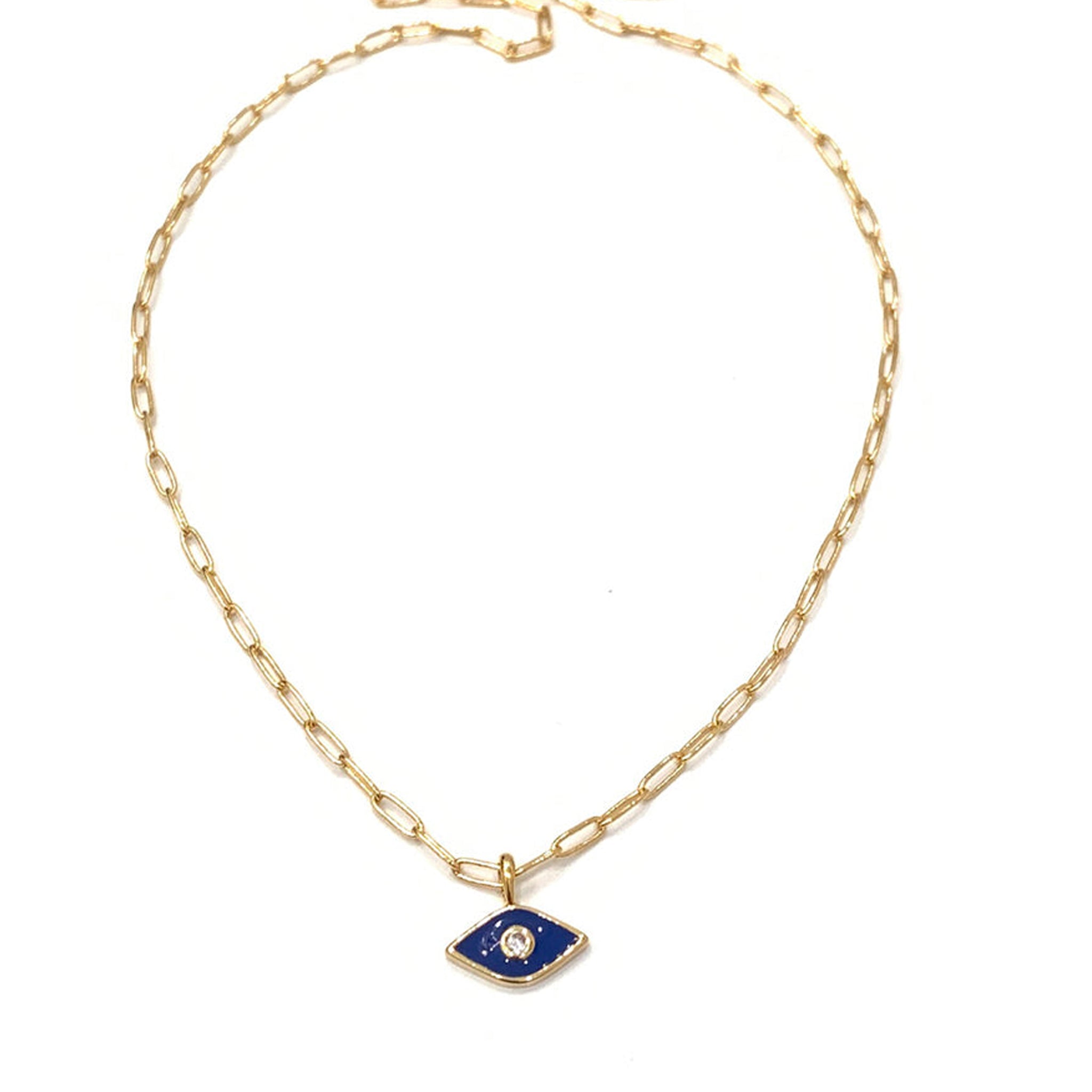 Lil Soteria Eye Necklace - Navy