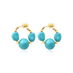 Small Loulou Hoop Earrings in Gold-Plated Metal Gold (Copy)