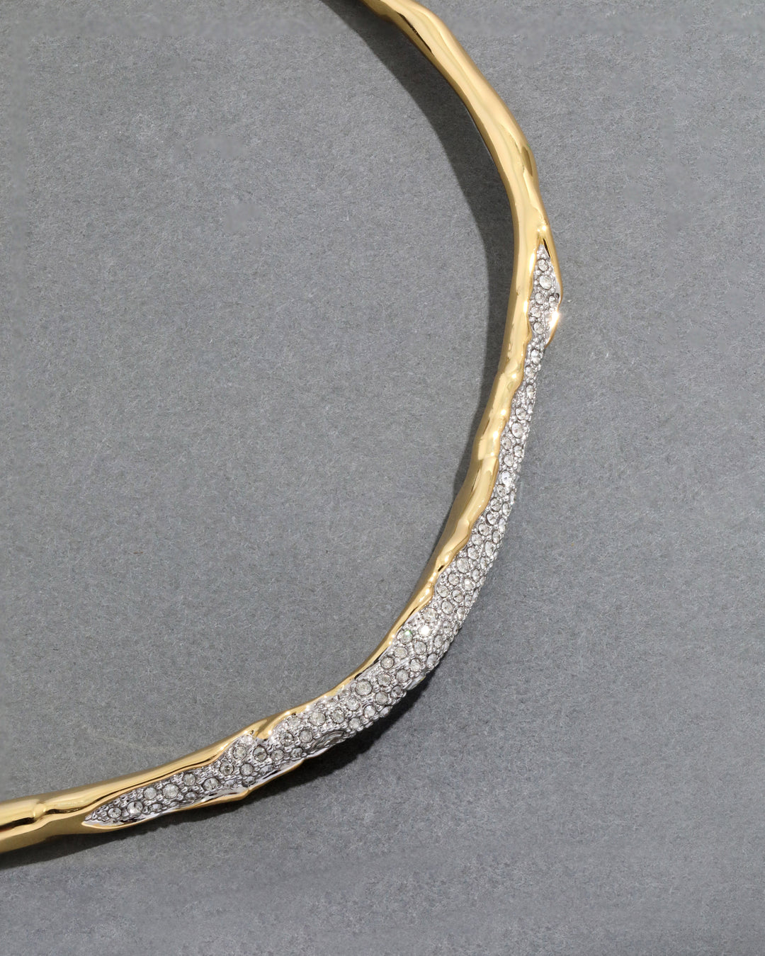 Solanales Gold Crystal Skinny Collar