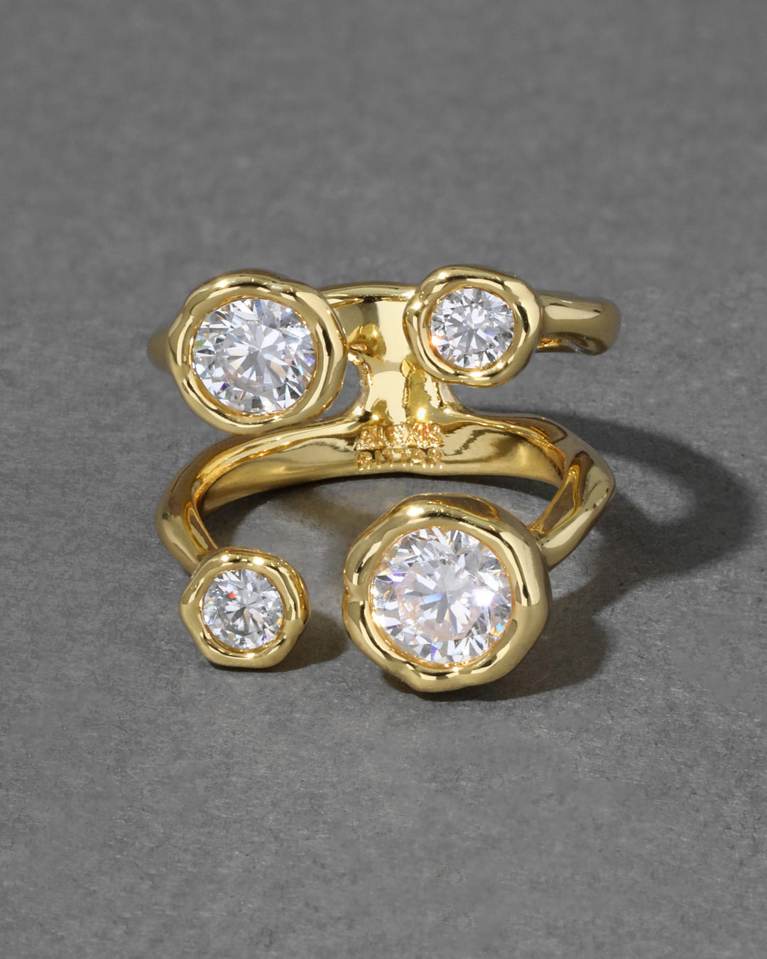 Asterales Gold Open Ring
