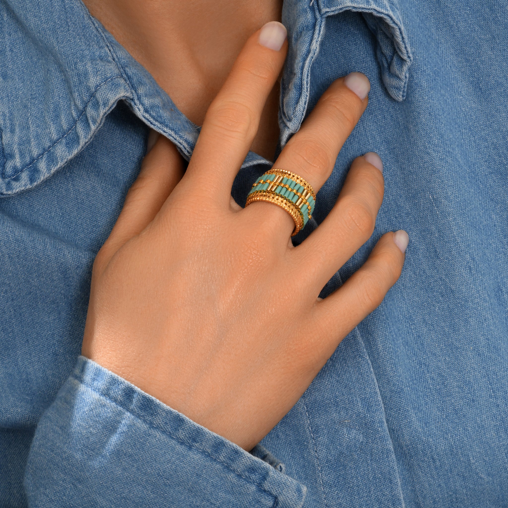 Alicudi Wide Band Ring