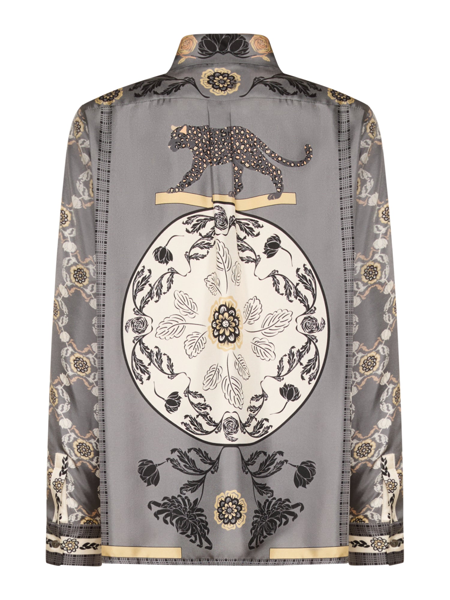 Silk Shirt Panther Print