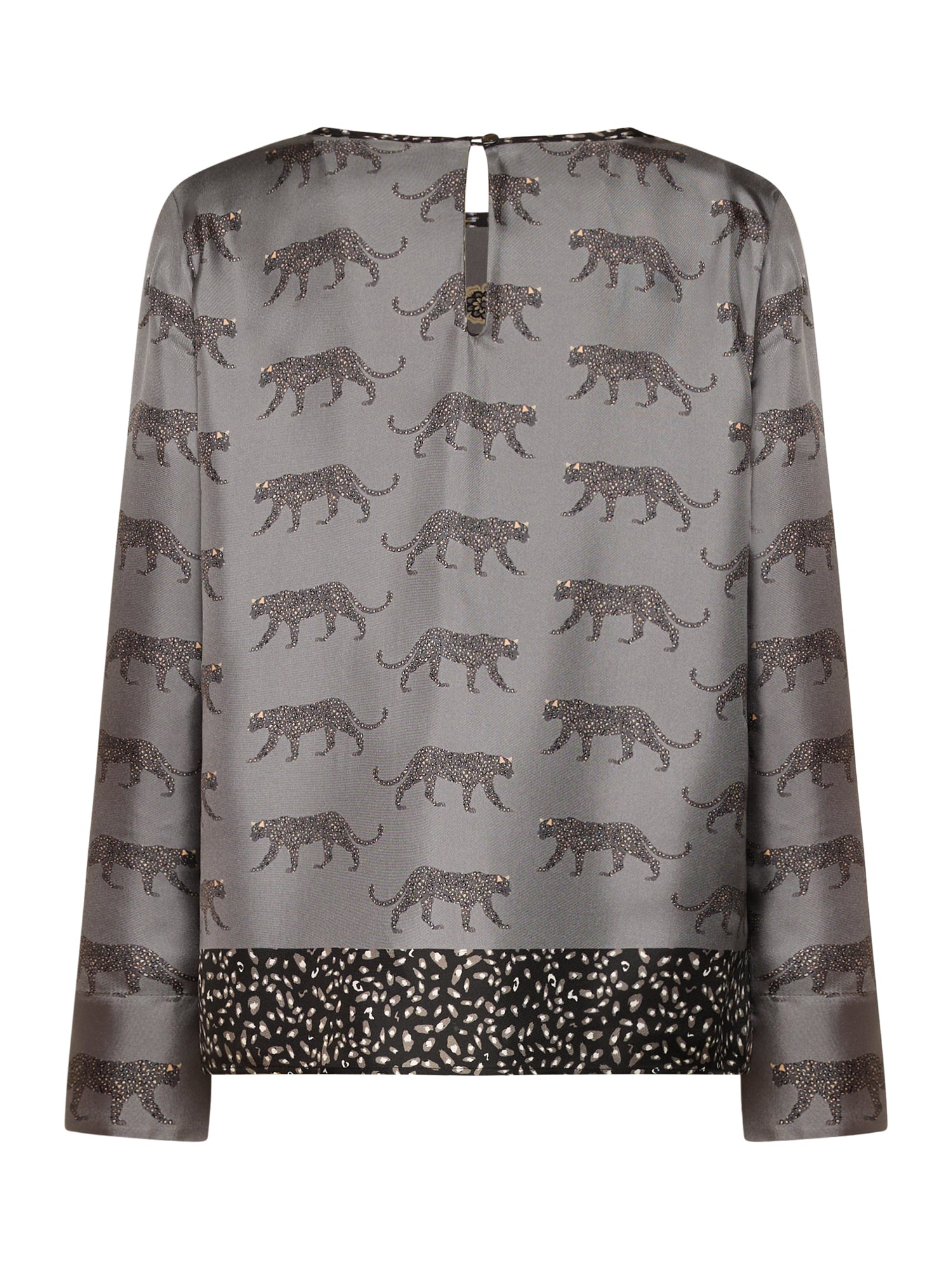 Silk Shirt Panther Print