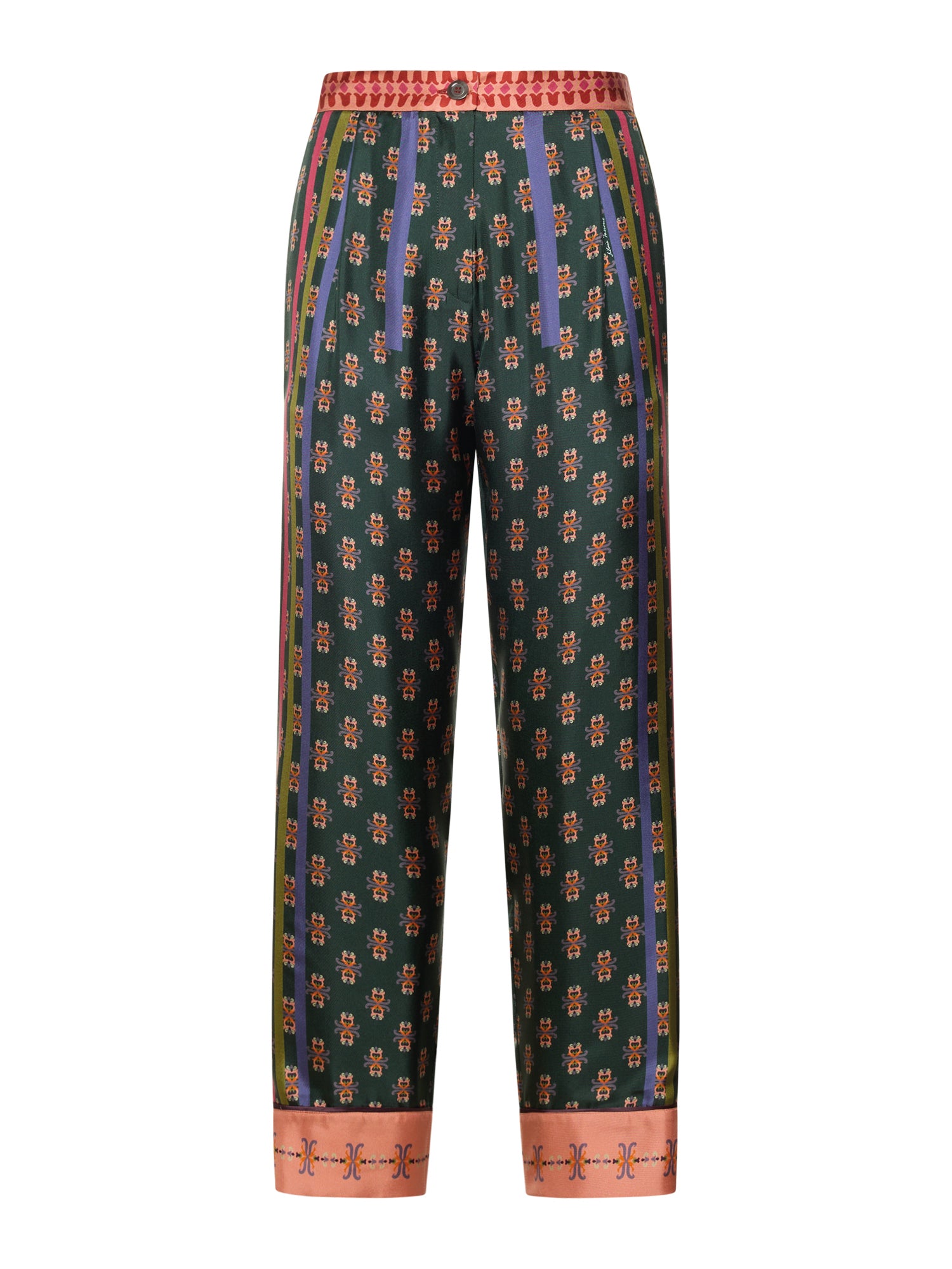 Fluid Silk Pants Morocco Print