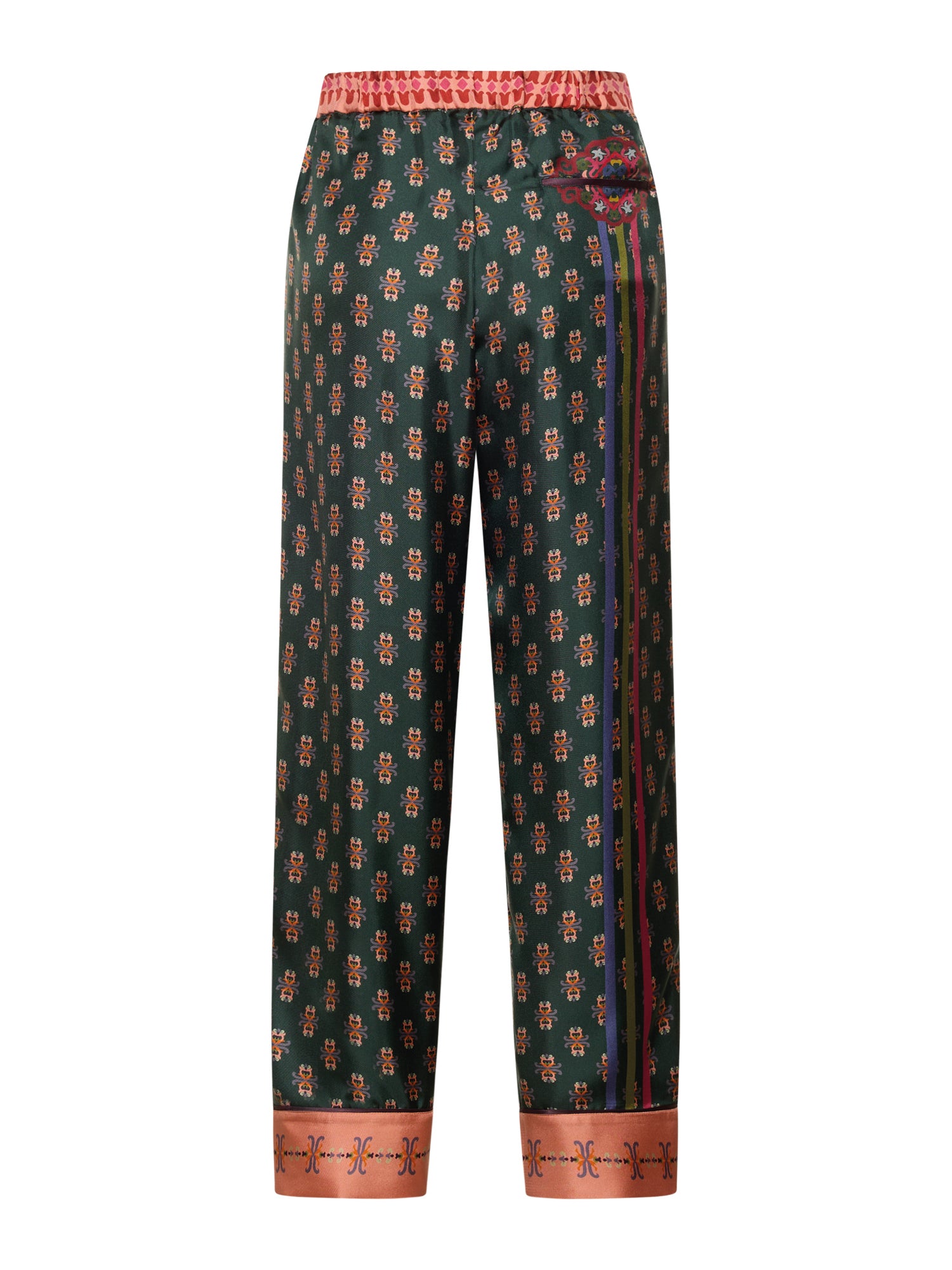 Fluid Silk Pants Morocco Print