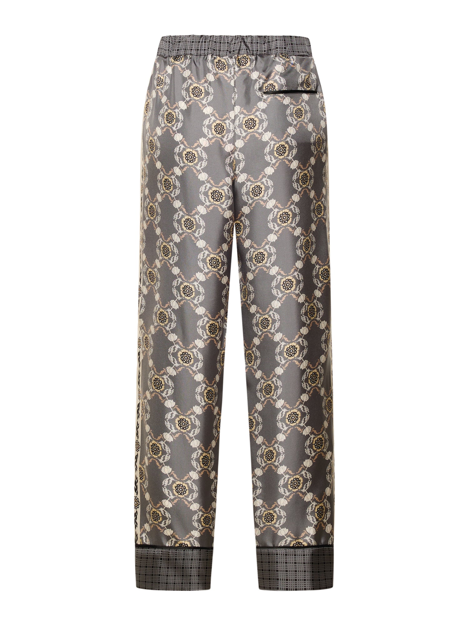 Fluid Silk Pants Panther Print