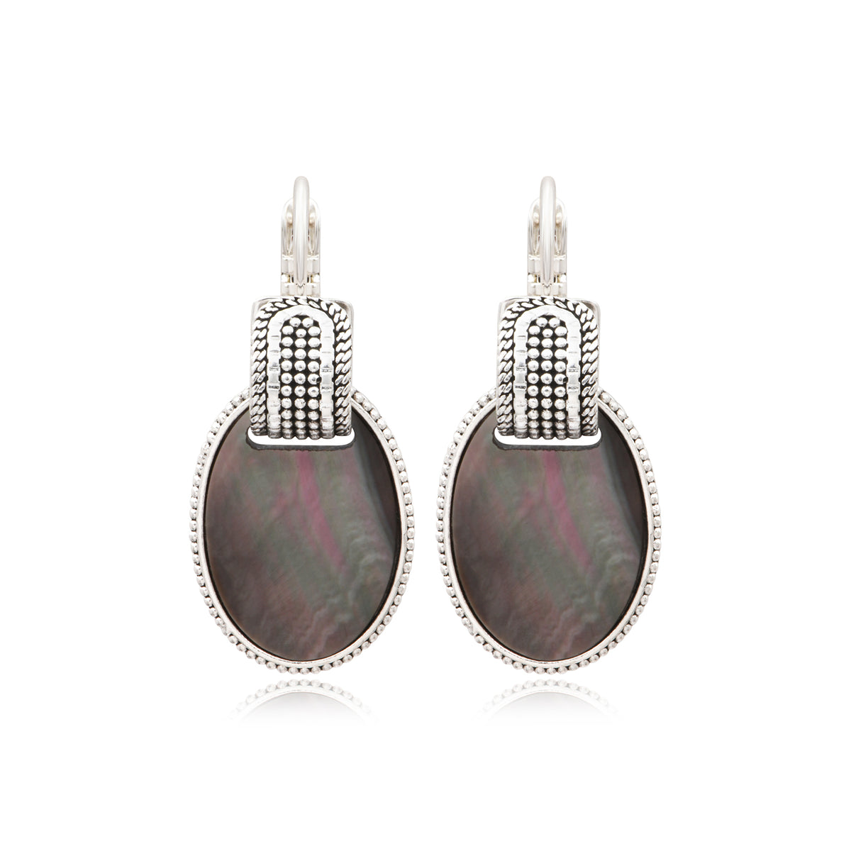 Ashanti sleeper earrings – Grey