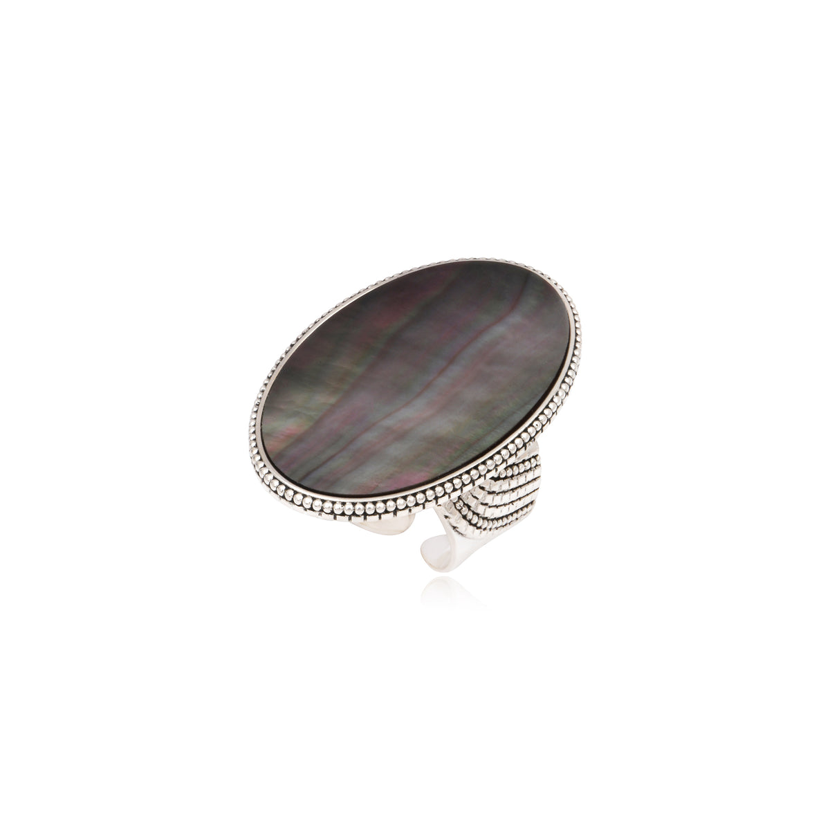 Adjustable Oval Ashanti ring – Grey