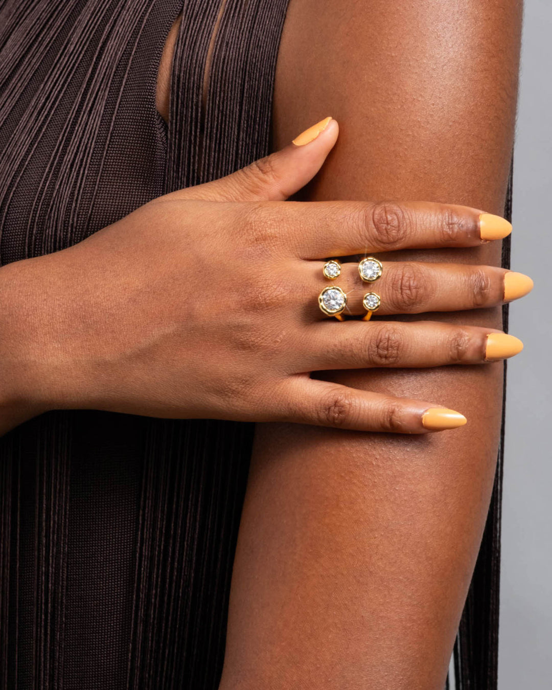 Asterales Gold Open Ring