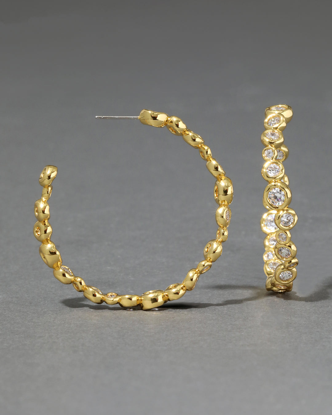 Asterales Gold Large Hoop Earring