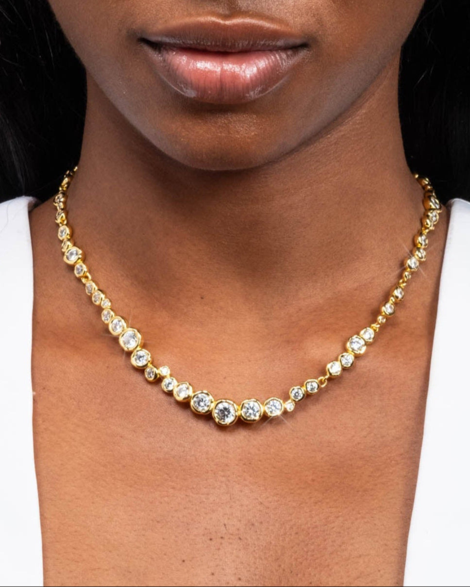 Asterales Gold Riviera Necklace