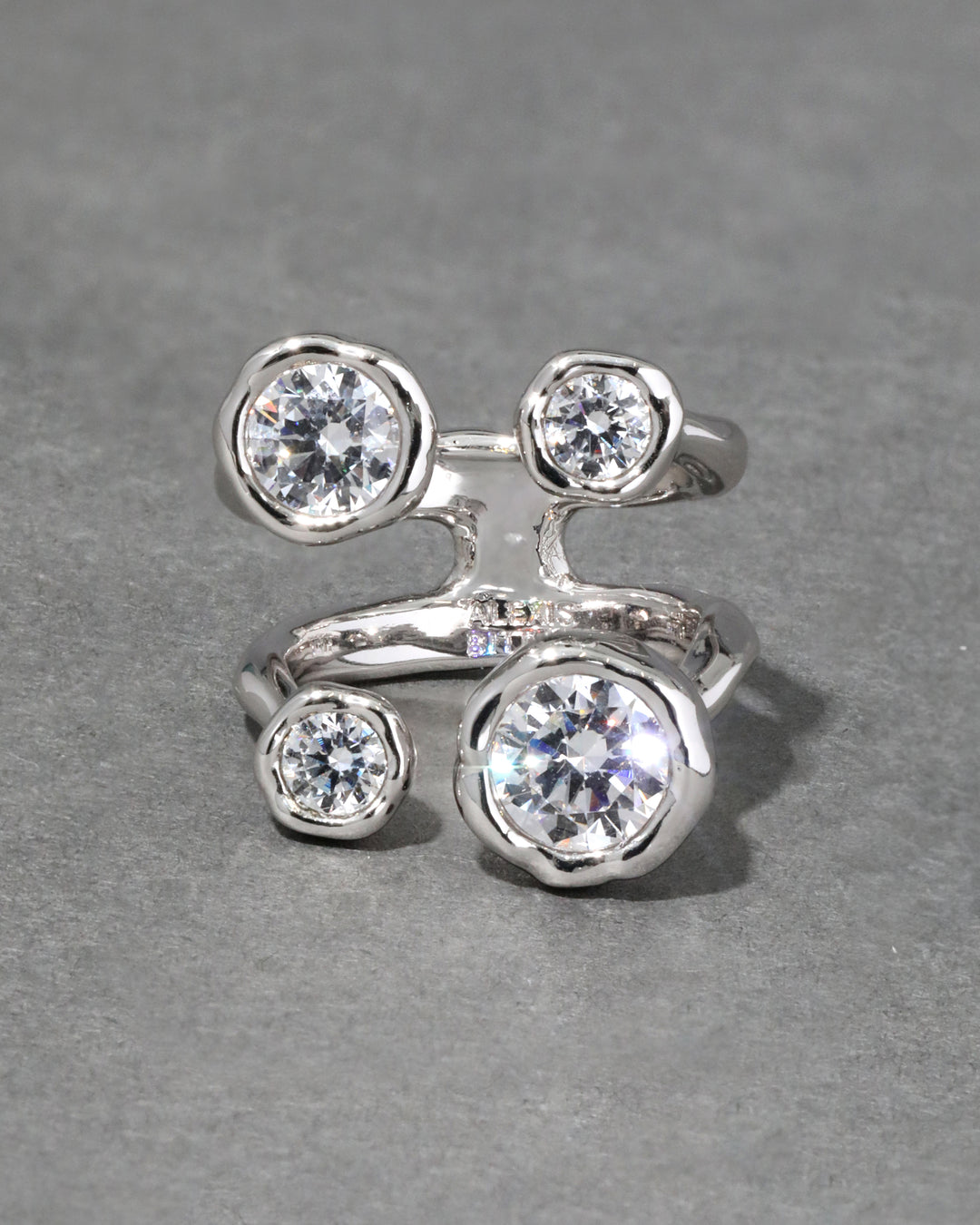 Asterales Silver Open Ring