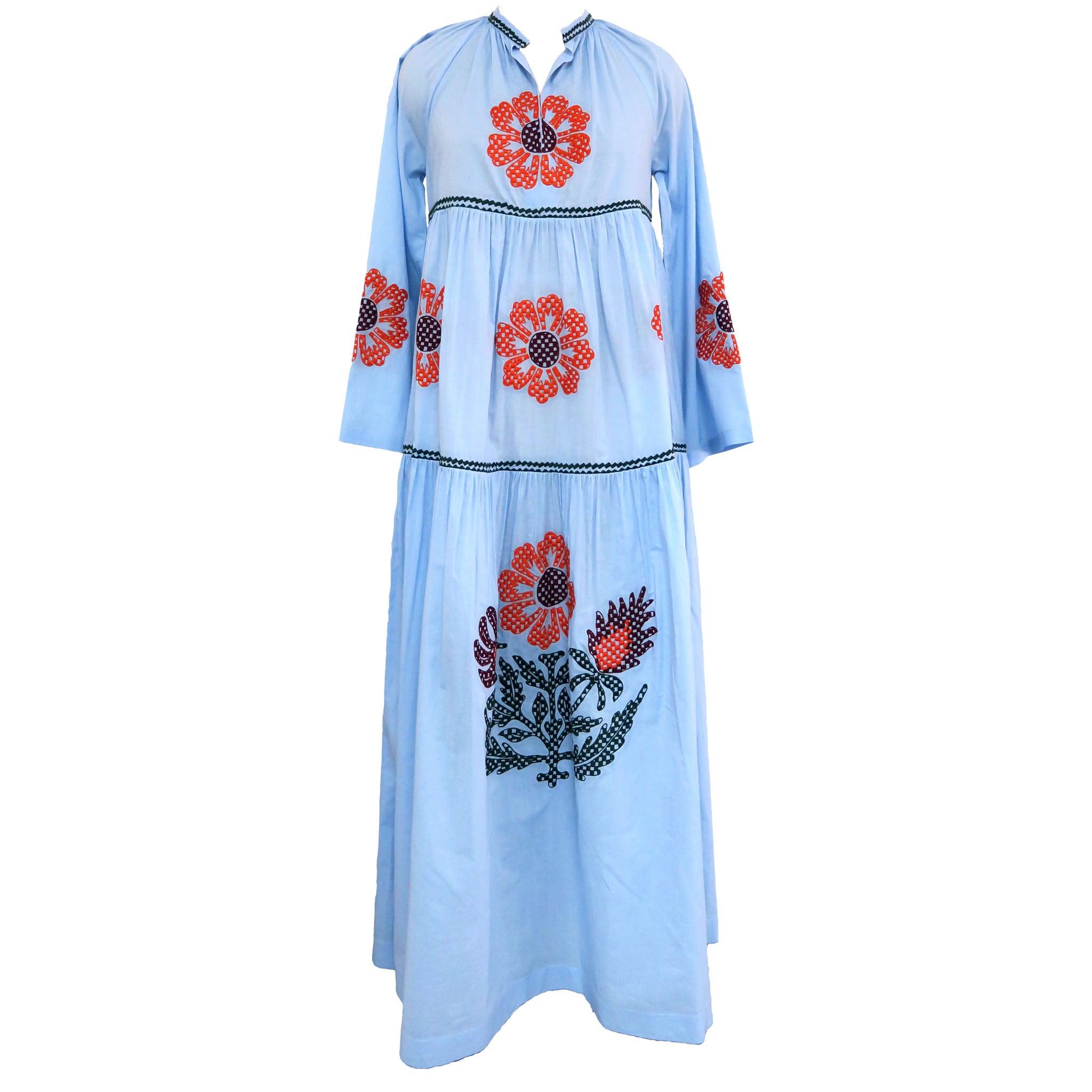 Tali Flower Dress Pale Blue