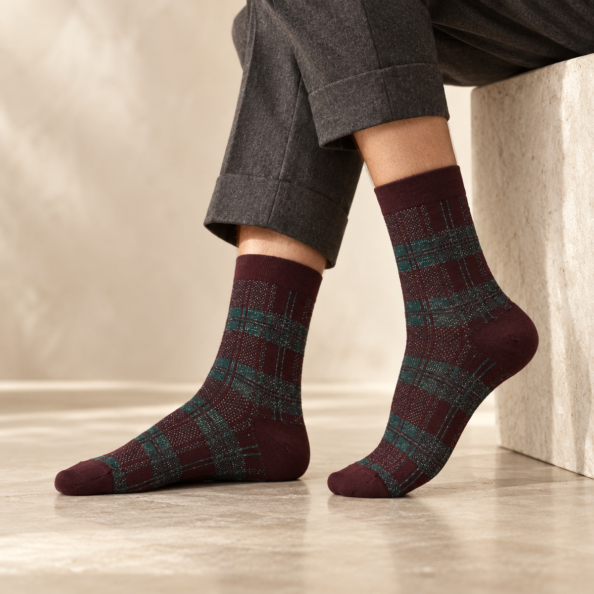 Bitweed Wool Blend Short Socks