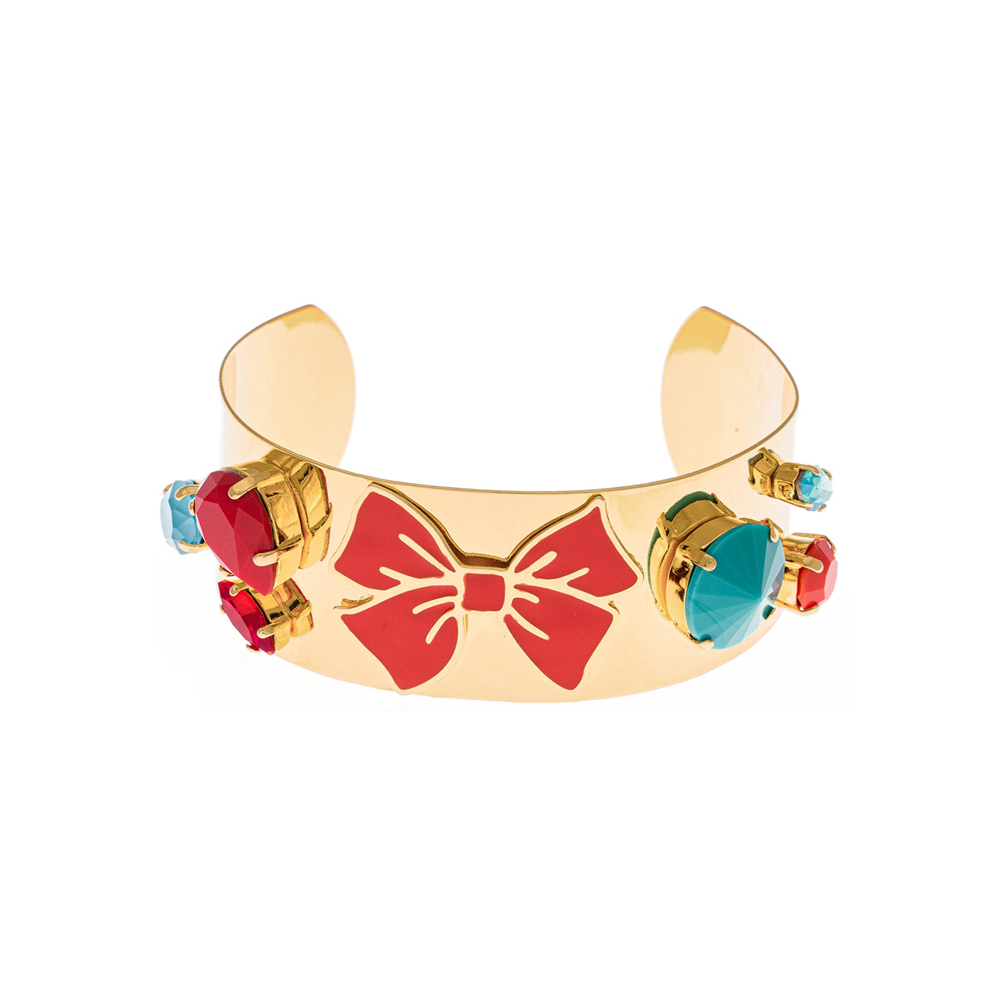 Bracelet Bow Stripe coral