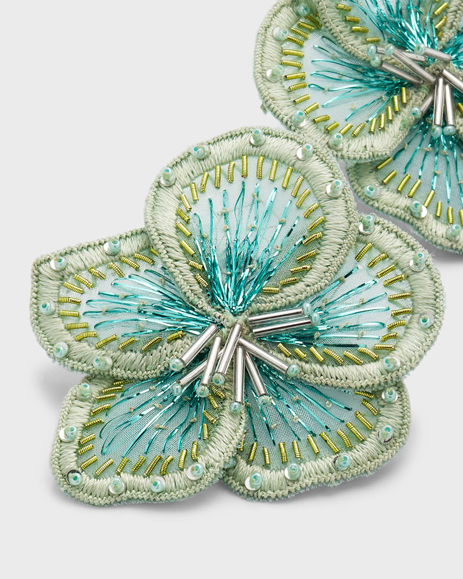 Bailee Stud Earrings - Aqua